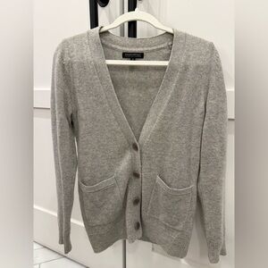 Banana Republic Light Gray Women's Wool Cashmere Cardigan